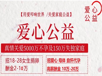 尖山捐卵助孕生子 爱心志愿者招募